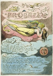 『The Deep Winter Came ...』、 『Europe。予言 &39;、1794（油とトイレでレリーフエッチング） 作： William Blake